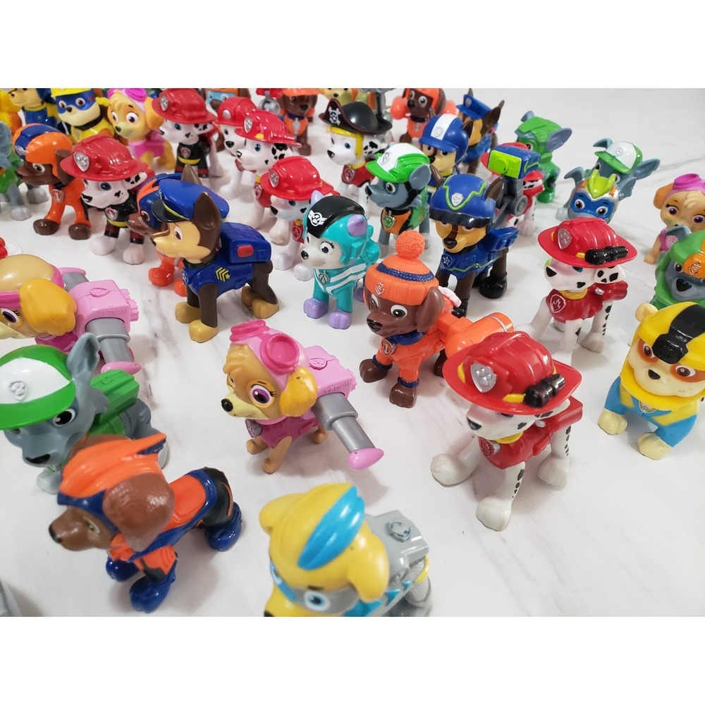 Lot 50 Paw Patrol Figures Rider Chase Marshall Skye Everest Zuma Mixed #3 - Picture 4 of 14